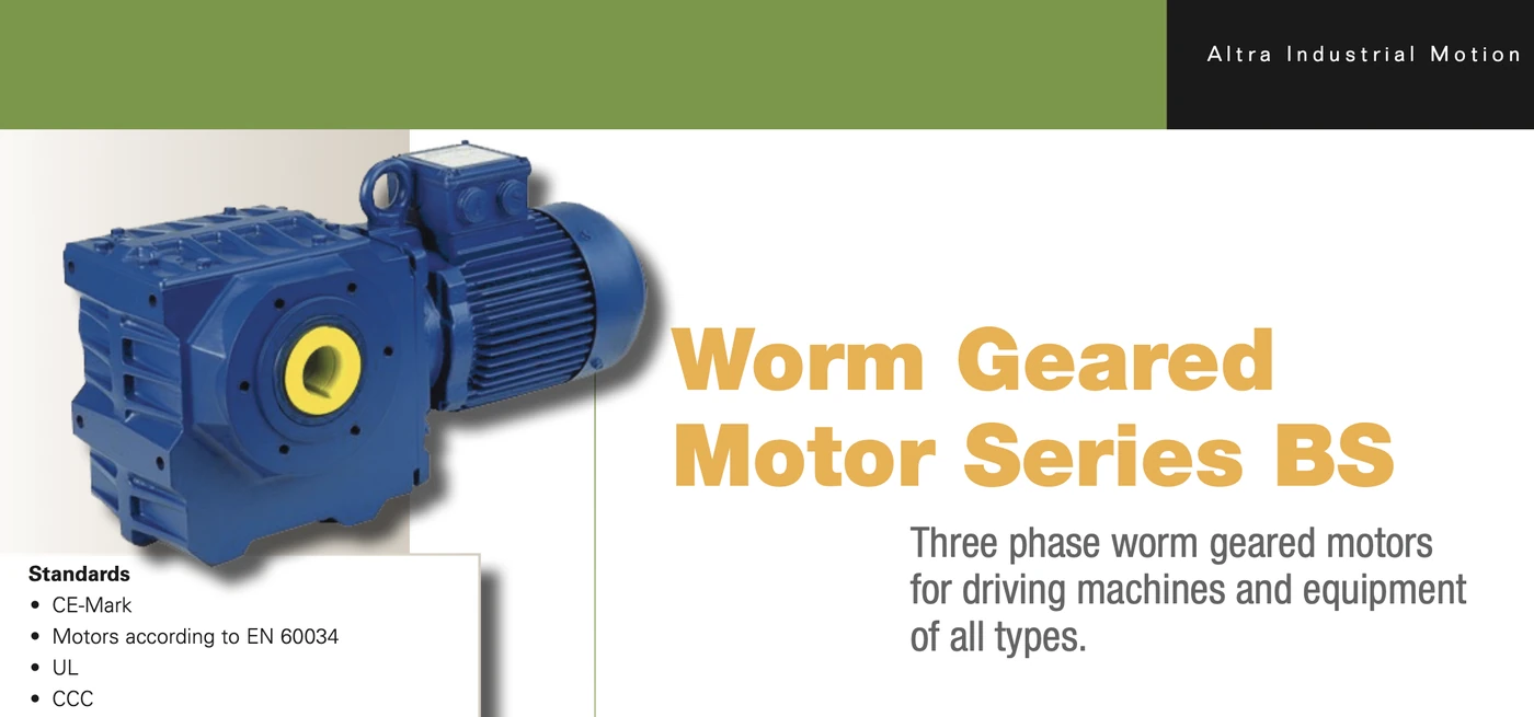 Catálogo Bauer Geared Motor — BS SERIES