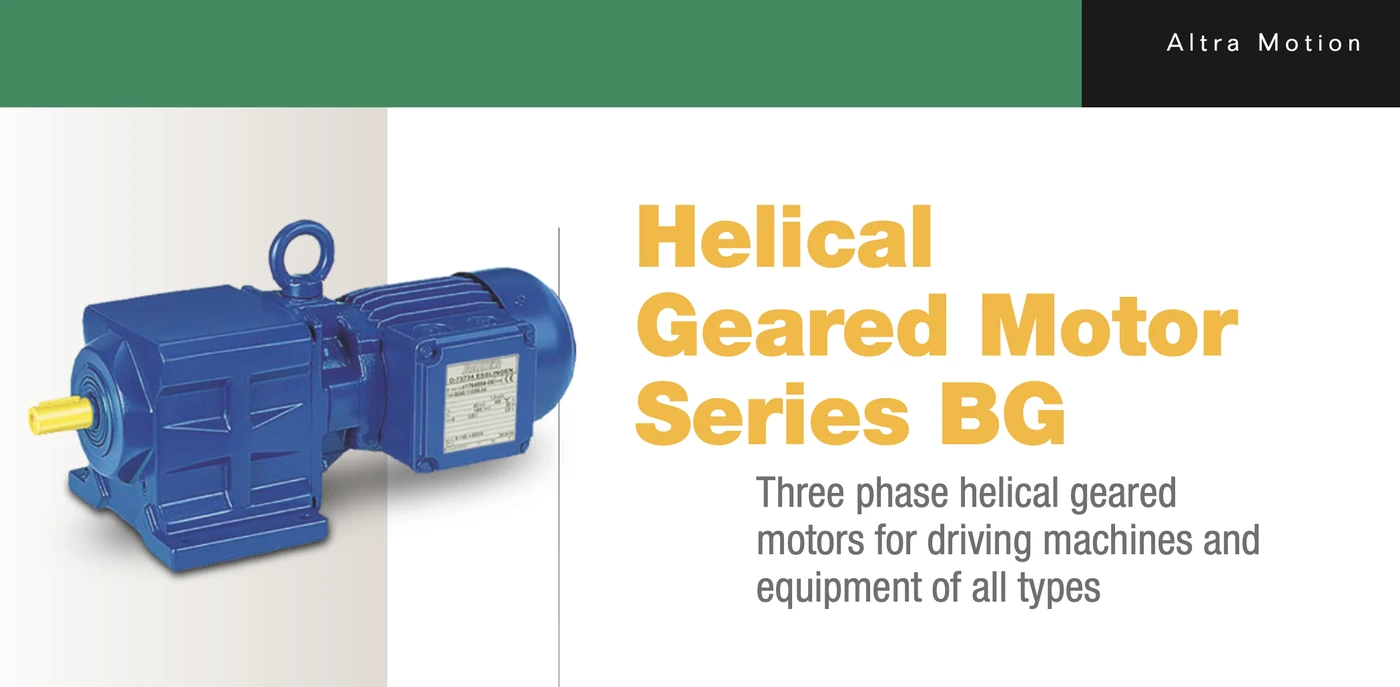 Catálogo Bauer Geared Motor — BG SERIES